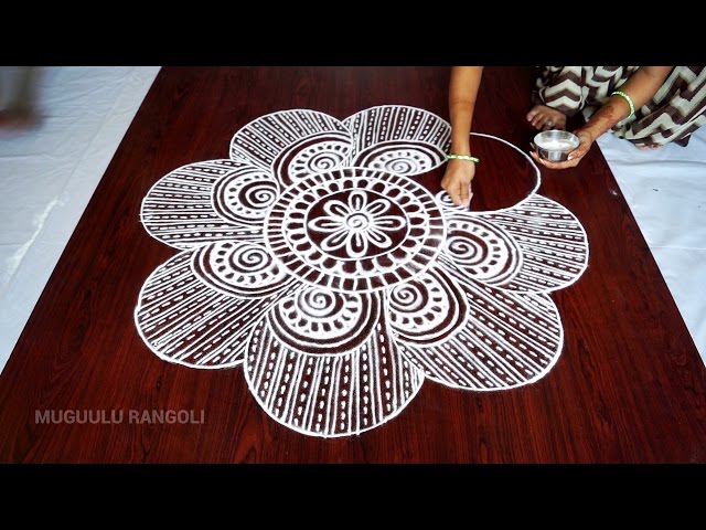 Wedding rangoli without colors