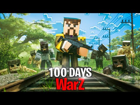 I spent 100 Days in a Minecraft Zombie WAR...
