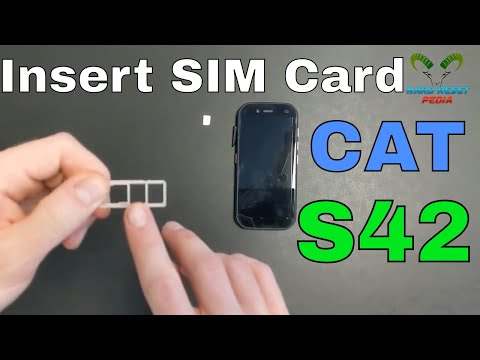 Caterpillar CAT S42 Insert The SIM Card
