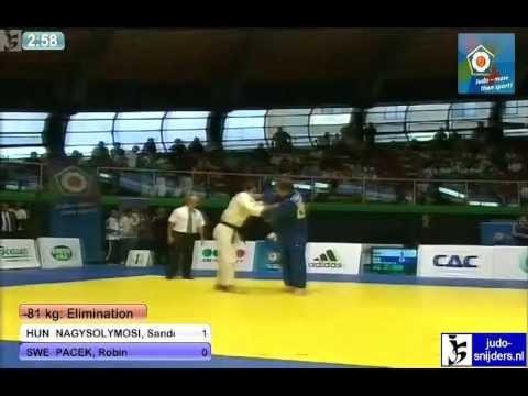 Judo 2012 World Cup Rome: Nagysolymosi (HUN) - Pacek (SWE) [-81kg]