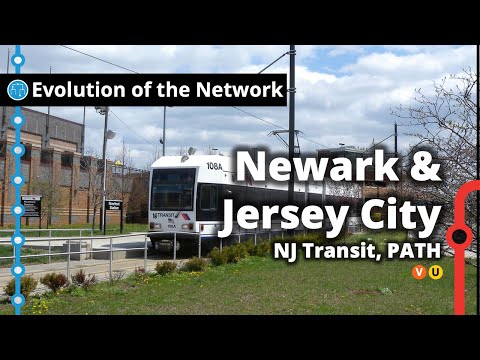 Newark & Jersey City's Subway & Light Rail Network Evolution