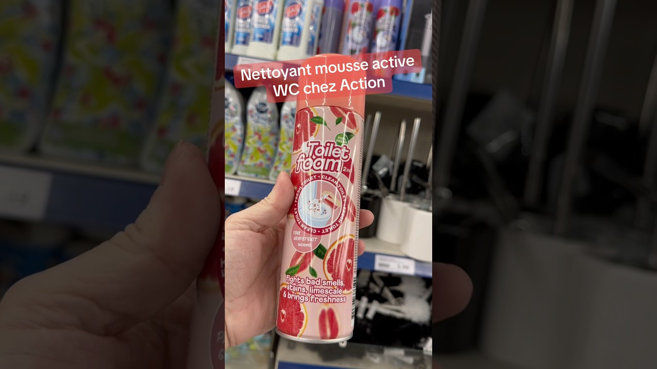 MOUSSE NETTOYANTE POUR TOILETTES - PAMPLEMOUSSE ROSE video thumbnail