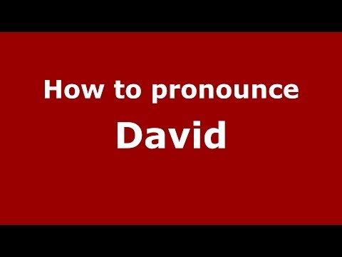 How to pronounce David