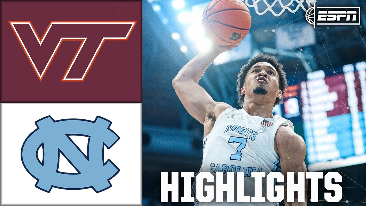Virginia Tech Hokies vs. North Carolina Tar Heels | Full Game Highlights | ESPN College Basketball