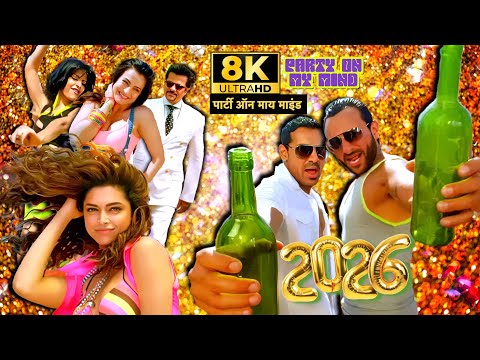 Party On My Mind 8K Full Video Song | Honey Singh, KK | Saif Ali, John, Deepika, Jacqueline & Amisha