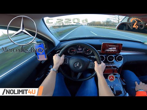 Mercedes C 220d (2017) T-Modell, Top Speed & Acceleration (0-100, 100-200, 0-200) POV by NoLimit4U