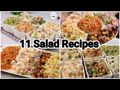 11 SALAD RECIPES ❗️ Salad Bar Restaurant Style by (YES I CAN COOK)