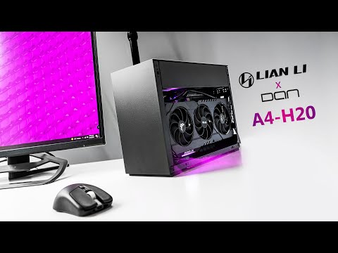 Lian Li DAN Cases A4-H2O X4, Riser PCIE4.0 juoda video