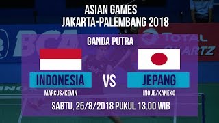 Live Streaming Badminton Ganda Putra Indonesia, Markus/Kevin Vs Jepang di Asian Games 2018