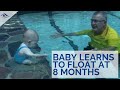 Baby Learns To Float At 8 Months