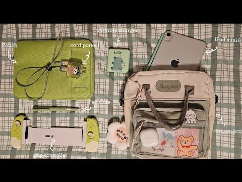 🍏iPad mini 6 aesthetic unboxing + accessories | genshin gameplay