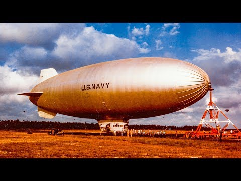K-class Blimps: Color and B&W Archival Footage via the National Archives