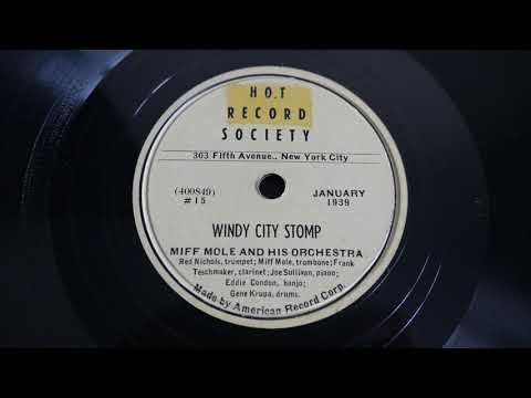 78RPM Miff Mole, Louisiana Rhythm Kings ‎– Windy City Stomp (1939) Hot Record Society ‎– 15