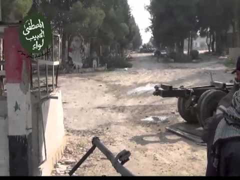 تقرير مرئي عن معركة السيطرة على مطار مرج السلطان العسكري في ريف دمشق من قبل كتيبة عبد الله بن سلام التابعة للواء الحبيب المصطفى