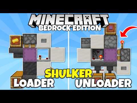 EASY Shulker Box Loader & Unloader Tutorial! Minecraft Bedrock | MCPE Xbox PC Switch PS5