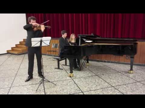 Jean-Baptiste Poyard, violon. Lucas Buclin, piano César Franck  sonata 2nd mvt HD