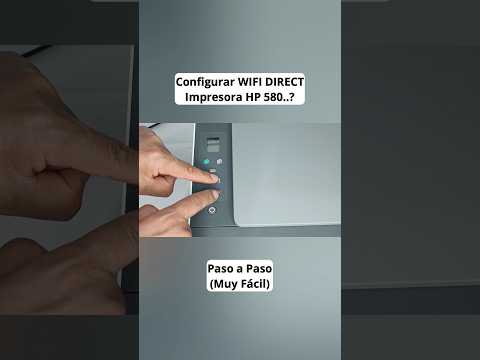 Cómo ACTIVAR WiFi Direct Impresora HP 580(Muy fácil)