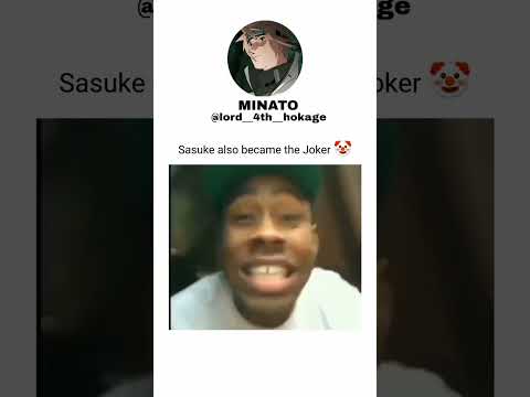 SASUKE BECOME JOKER ][ #shorts #anime #sasuke #joker #funny