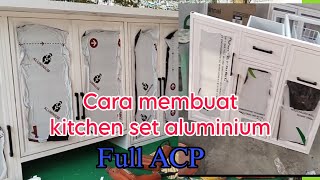 Download lagu Cara membuat kitchen set aluminium full ACP / cara membuat kitchen set aluminium untuk pemula mp3