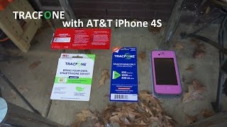 AT&T iPhone 4S on Tracfone 90 day cellphone plan Sim LTE $13 per Month