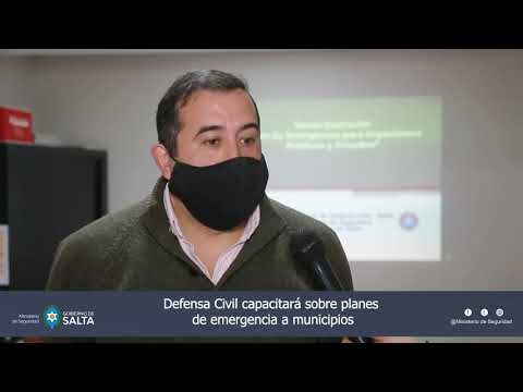 Defensa Civil presentó un curso de formación para instructores de Planes de Emergencia