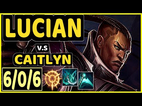 EVROT (LUCIAN) vs CAITLYN - 6/0/6 KDA BOTTOM ADC CHALLENGER GAMEPLAY - BR