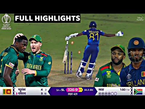 South Africa vs Sri Lanka, 4th Match Full Match Highlights, SA vs SL World Cup 2023 Full Highlights