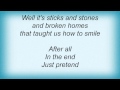 Ben Folds - Just Pretend Lyrics