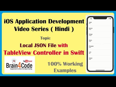 Parse Local JSON File Data into TableView Controller with Swift 5 XCode | Hindi | Easiest Way