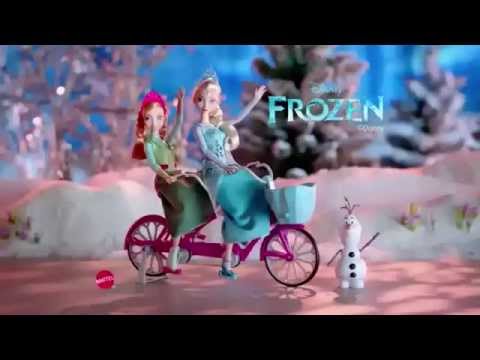 Anna and Elsa's Musical Bicycle Playset - Disney Frozen - Mattel - DFN54 - World Toys