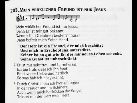 Hino 203 CCB em Alemão- Mein Wirklicher Freud Ist Nur Jesus (Hymne  CKD)