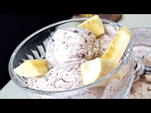 🍌 Bananeneis mit Schokoraspeln – cremig, frisch und unwiderstehlich!