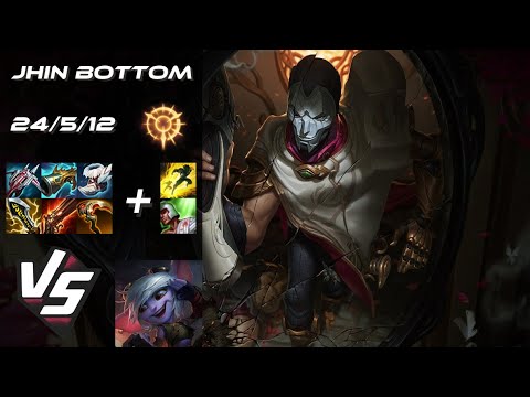 BOTTOM Jhin vs Tristana - NA Challenger Patch 14.10
