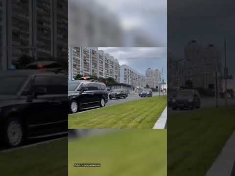 PRZEJAZD KOLUMNY PUTINA PO SPOTKANIU Z TRUMPEM!