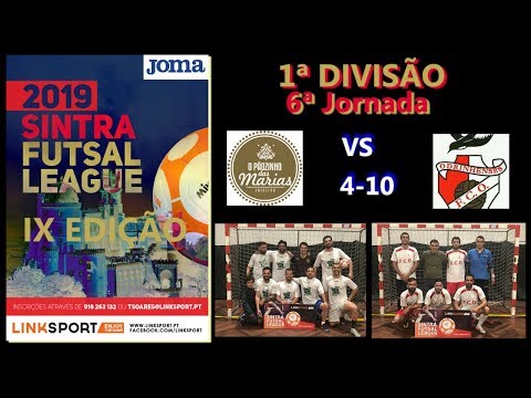 IX Edição Sintra Futsal League 1ªDiv 6ªJorn Paozinho das Marias vs Odrinhas 4 - 10