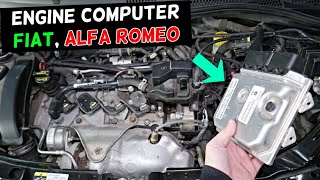 ECU ECM PCM ENGINE COMPUTER REPLACEMENT REMOVAL FIAT ALFA ROMEO GRANDE PUNTO BRAVO DOBLO TIPO ALFA R
