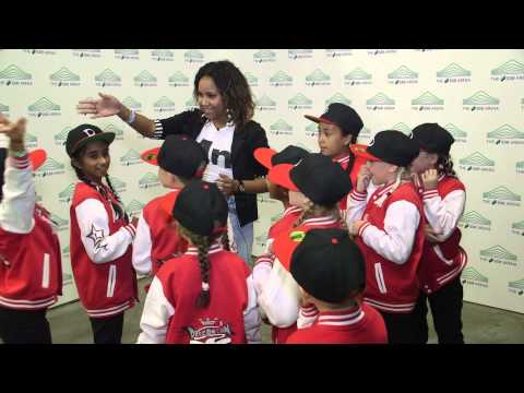 Presenting backstage at the XXL Street Dance UK & Global Championships 2014
