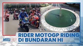 Para Anggota Parade MotoGP Geber Motor di Bundaran HI