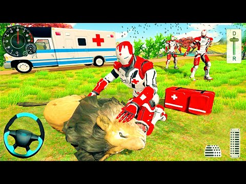 Ambulance Driving Game - Doctor Robot Emergency Animal Rescue Fighter - Android GamePlay #2