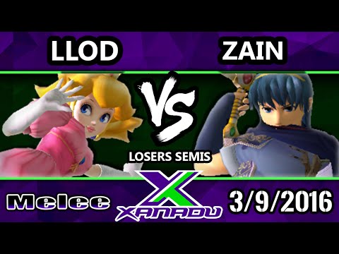 S@X 140 - Zain (Marth) Vs. lloD (Peach) SSBM Losers Semis - Smash Melee