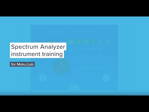 Moku:Lab's Spectrum Analyzer — Training