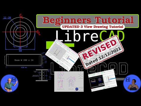 LibreCAD Beginners Tutorial UPDATED 2022