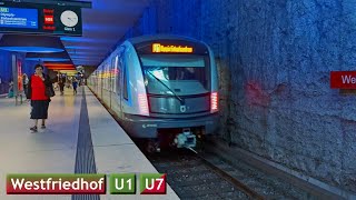Westfriedhof | Lines U1 - U7 : Munich U-Bahn ( MVG C2 - A )