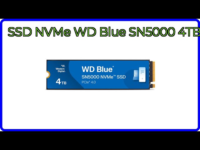 Vídeo relacionado con WD Blue SN5000 NVMe SSD 500GB, Disco Duro SSD M.2 2280 con Velocidad hasta 5000 MB/s, PCIe Gen4, nCache Technology, Acronis True Image migración de Discos y clonación