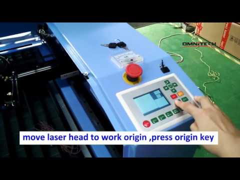 How set laser head auto move work origin postion for mass producing