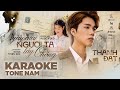 NGÀY MAI NGƯỜI TA LẤY CHỒNG - THÀNH ĐẠT | KARAOKE TONE NAM ( BEAT CHUẨN )