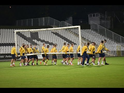 Zadnji trening pred tekmo UYL Čukarički - Domžale