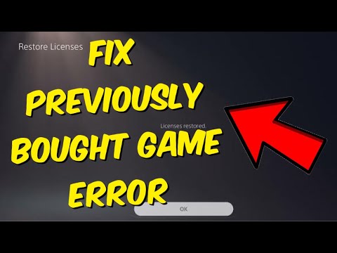 How To Fix PS5 Error To Buy Game Again (Previously Bought Game Error)
