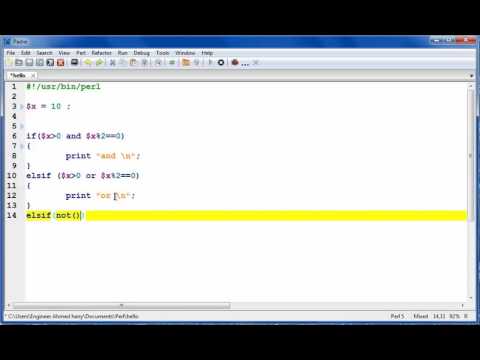 perl tutorial NO 36 Logical operators