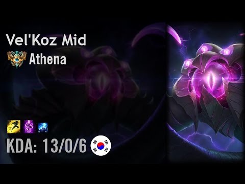 Vel'Koz Mid vs Gangplank - Athena - KR Challenger Patch 6.11